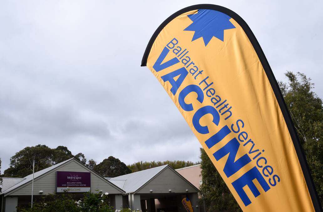 Ballarat Health Services' COVID-19 community vaccination clinic at The Mercure.