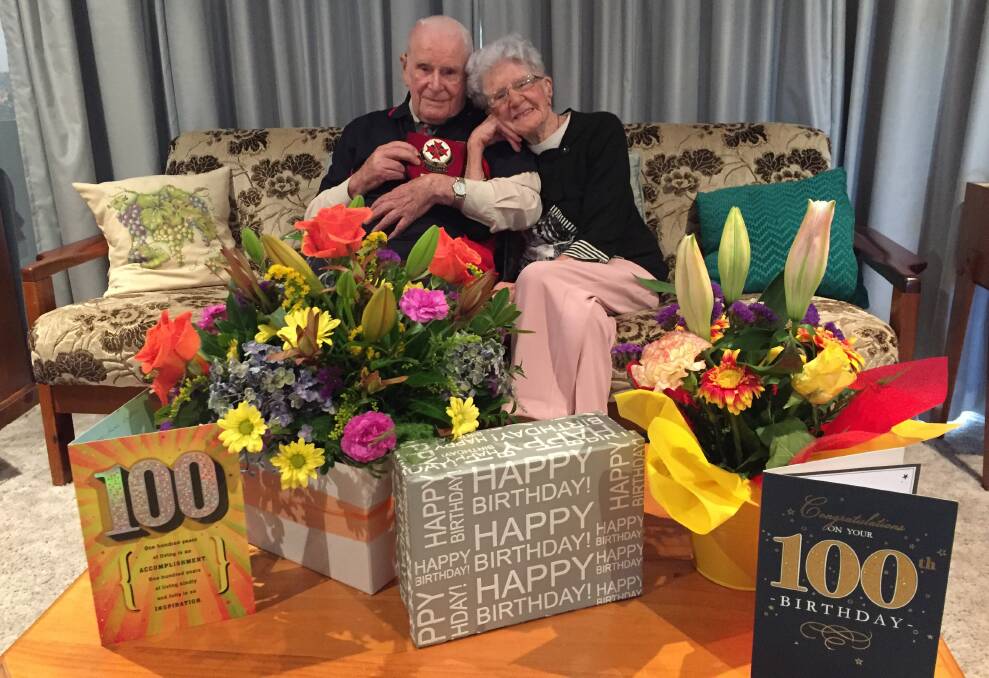 CENTENARIAN SIBLINGS: George and Muriel celebrate a shared birthday, he turned 100 and shed turned 102.