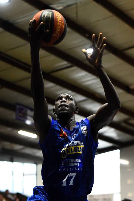 Kuany Kuany in action for Ballarat Miners. Picture: Adam Trafford