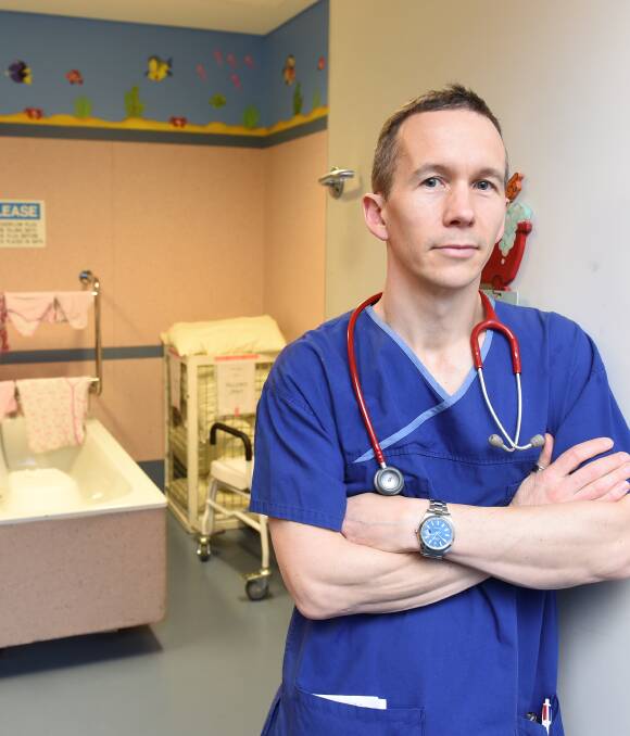 CHANGE: Ballarat Health Services consultant paediatrician Mark Nethercote says the Base Hospital children's ward facilities needs to modernise. He said Run Ballarat was a creative community appeal. Picture: Lachlan Bence