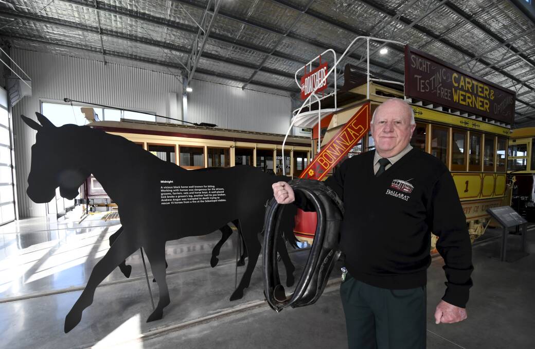 Ballarat Tramway Museum's Neville Britton is getting ready to get Australia's oldest operating tram back on tracks. Picture by Lachlan Bence