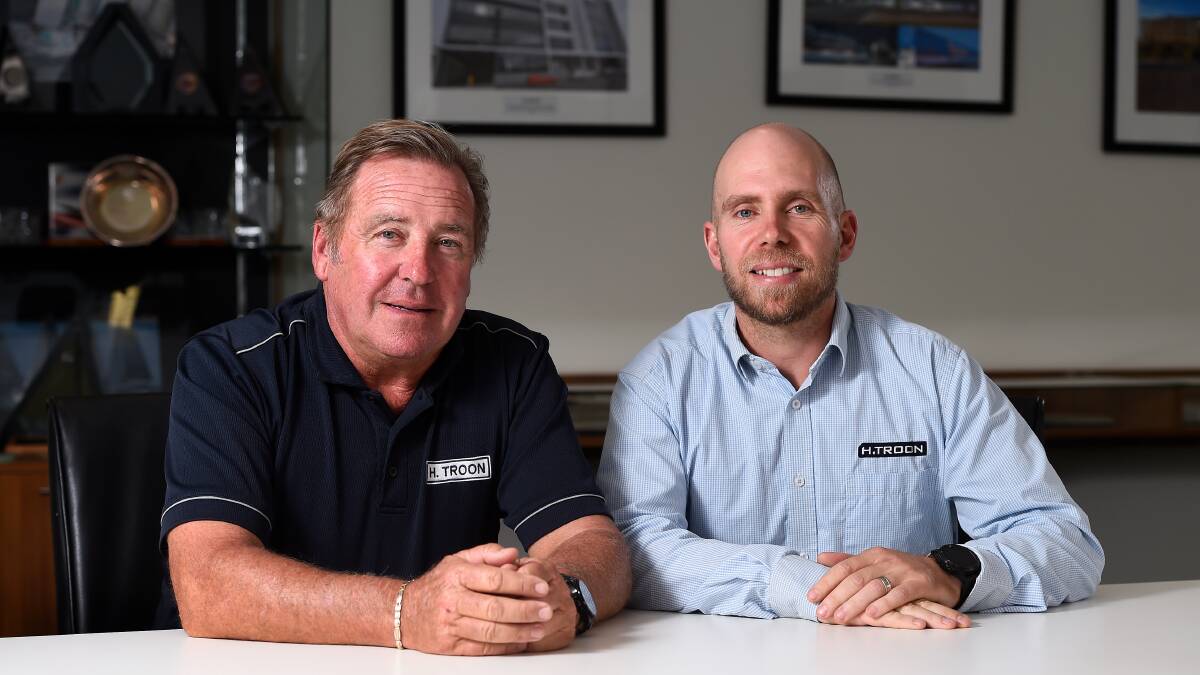 ERA: Fourth and fifth-generation Troons, Steve and his son James, say they are custodians for a family business, building on a legacy for Ballarat. Picture: Adam Trafford