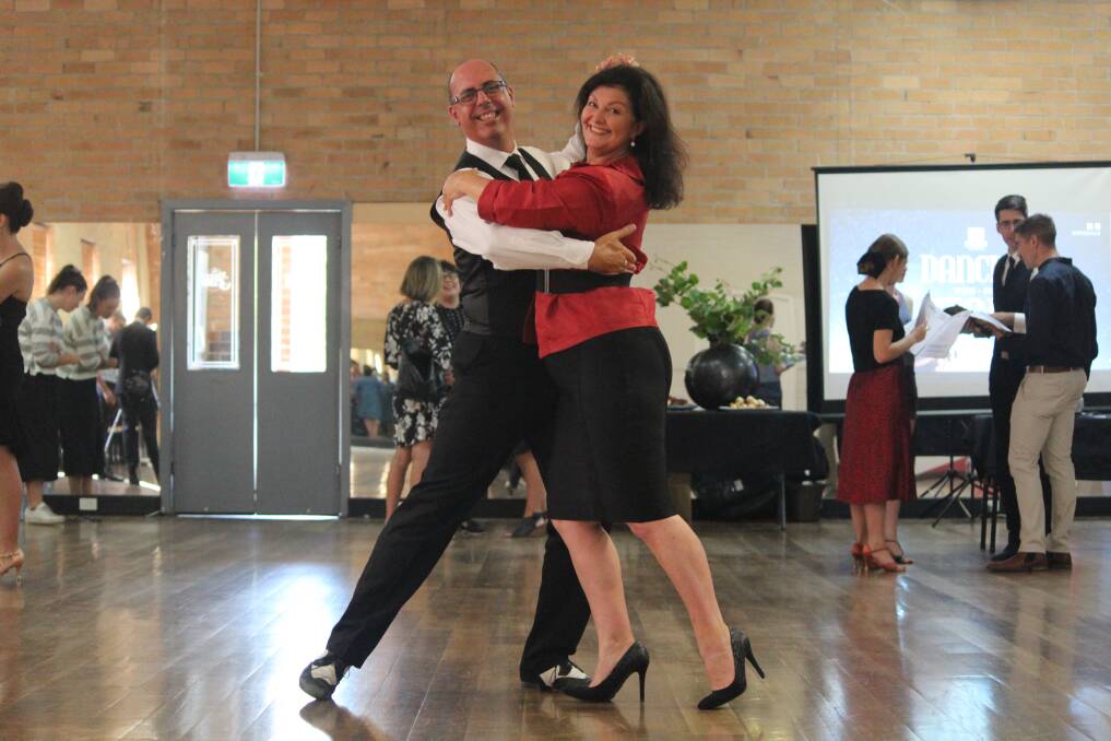 RIGHT STEPS: City of Ballarat mayor Samantha McIntosh and dancer Mark Vanderkley. Picture: Rochelle Kirkham