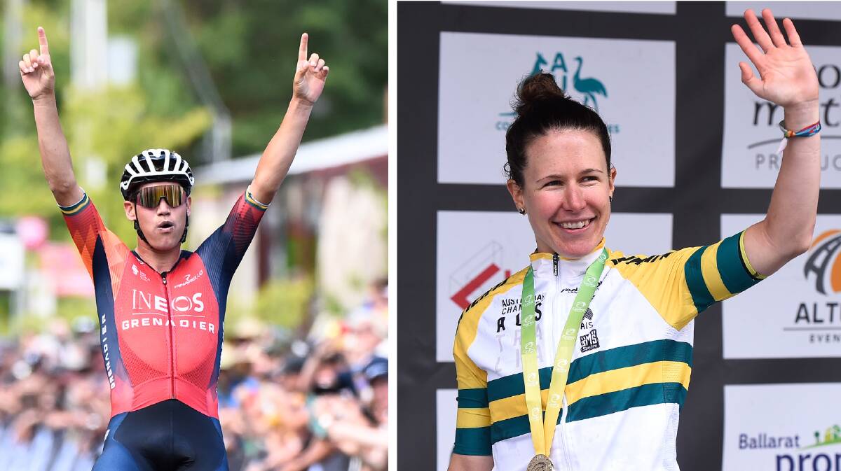 Defending elite men's champion Luke Plapp is aiming for a hattrick in the road race, while three-time women's road winner Amanda Spratt has a record of glory every four years - her time is 2024. Pictures by Adam Trafford