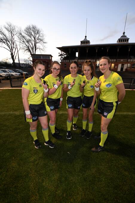 CLEAR: We need transparency, without question, to grow the game and foster goals like the first all-female CHFL seniors umpire panel Claudia Hardiman, Maeve Clark, Holly McEldrew, Amelie Pope and Wynona Goldsworthy.