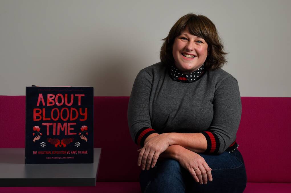 Karen Pickering has written a book to blast barriers to talking about women's menstruation called 'About Bloody time'.Picture: Adam Trafford