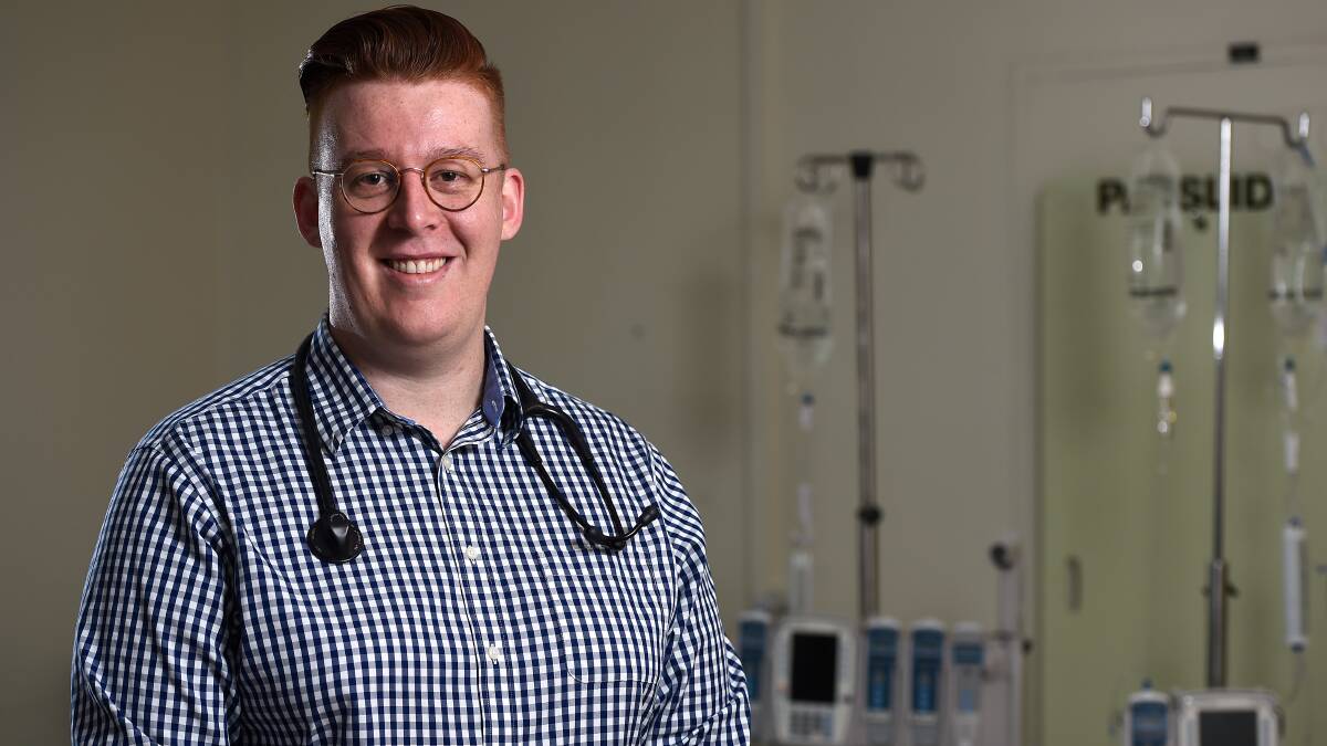 HONOURS: Ballarat Health Services' junior doctor Dan Wilson has a passion for helping others, including medical students. Picture: Adam Trafford