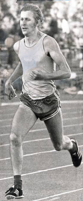 Graham Crouch wins the 1500 metres in an Australian record time of three minutes nine seconds in February 1975.
