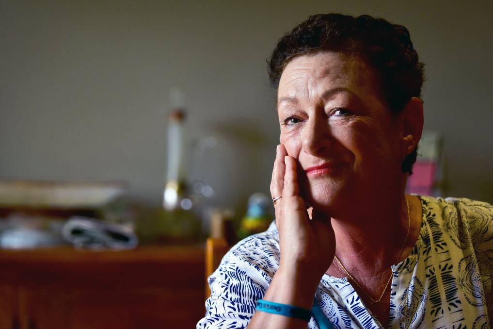 DEFIANCE: Vicki Wilson has twice been diagnosed with ovarian cancer, after beating breast cancer twice. She refuses to let cancer scare her. Picture: Brendan McMcCarthy