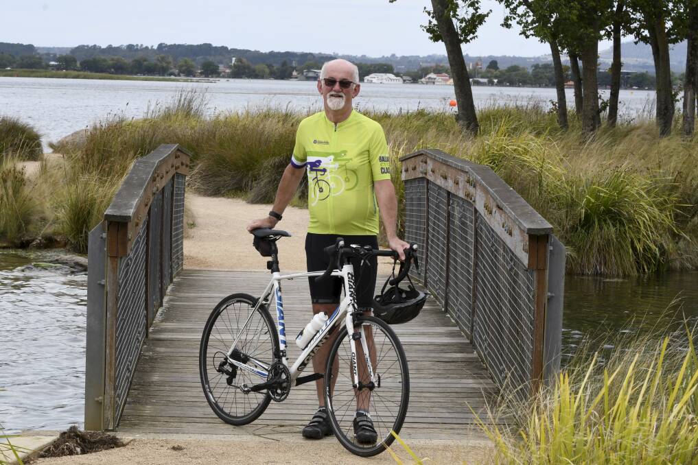 READY: Cancer survivor Bill Powell has finished immunotherapy treatment for bladder cancer and can hardly wait to get back riding for research in next week's Ballarat Cycle Classic. Picture: Lachlan Bence