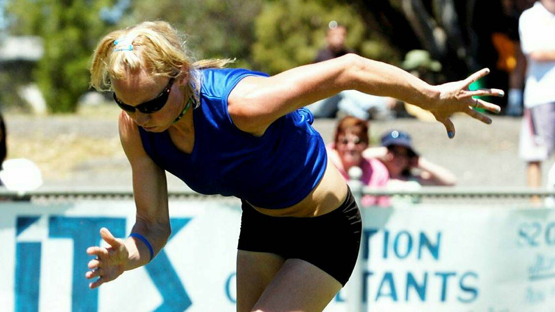 FOCUS: Tamsyn Lewis, pictured at Maryborough Gift in 2006, made the Victorian Athletic League and Stawell key training fixtures to sharpen her race.