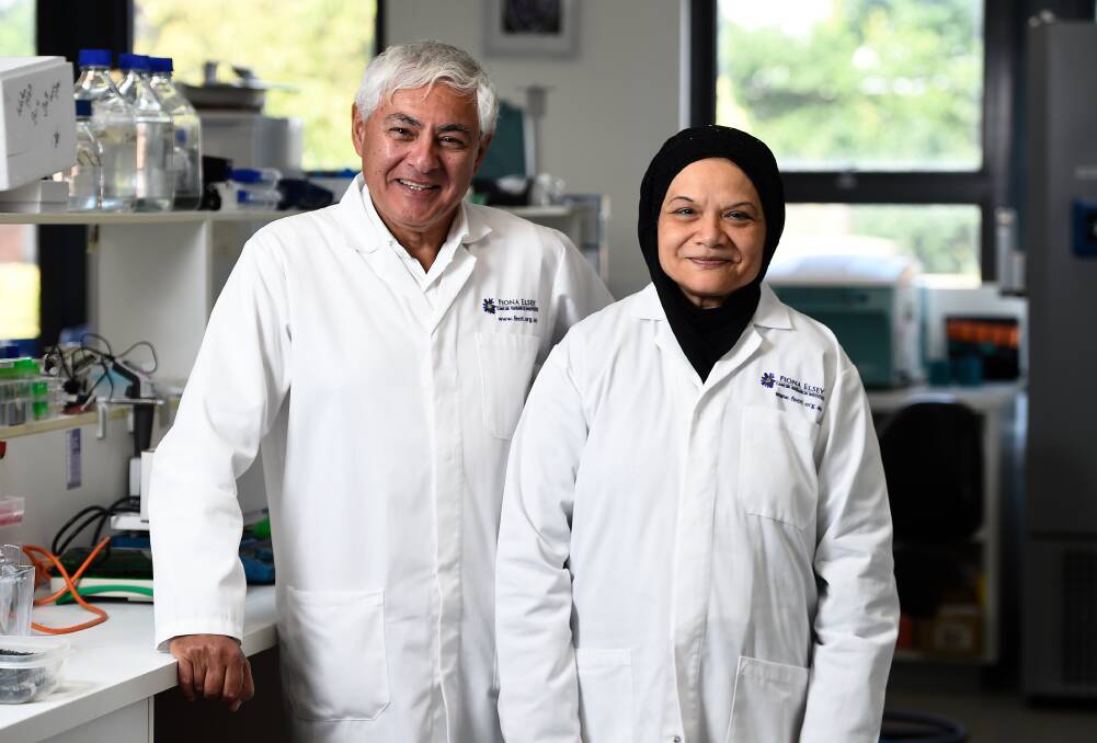 Fiona Elsey Cancer Research Institute honourary director George Kannourakis and ovarian cancer project lead Nuzhat Ahmed says a focus on blocking chemo resistance in the disease will help save lives. Picture by Adam Trafford