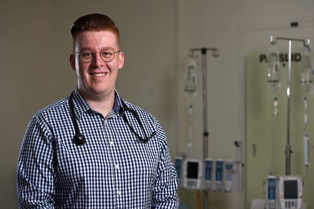 HONOURS: Ballarat Health Services' junior doctor Dan Wilson has a passion for helping others, including medical students. Picture: Adam Trafford