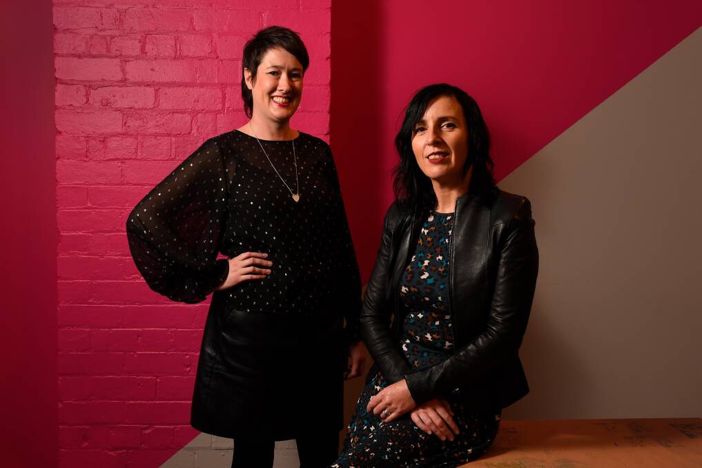 EXPLORING: Art Gallery of Ballarat curator Julie McLaren and Clasch director Clare Schreenan say LBWR helps expand their arts outlook. Picture: Adam Trafford