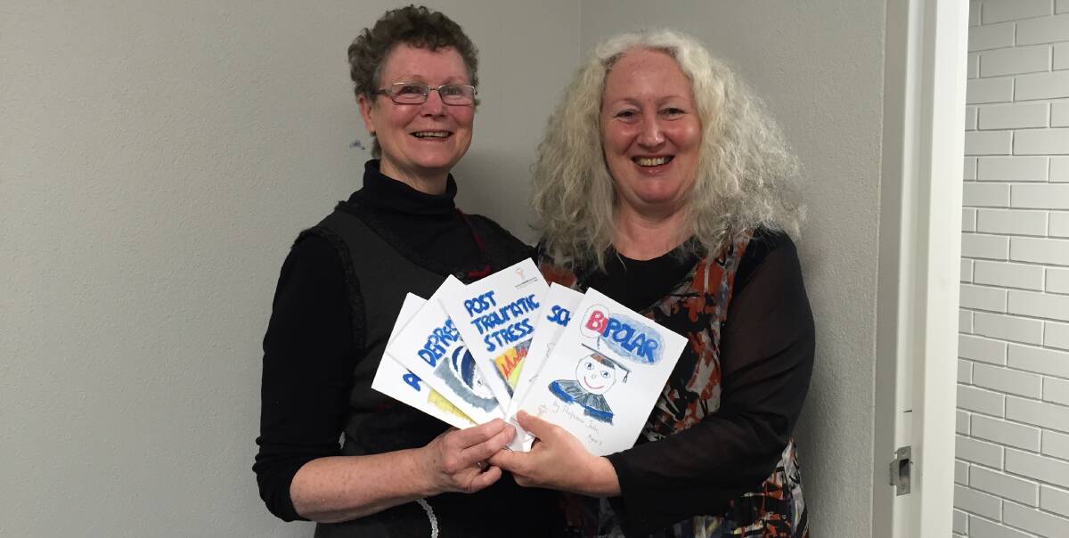TEAM APPROACH: Consumer-clinician partners Alison Smith and psychiatrist Julia Hailes will speak about the Stigmabuster booklets, promoting mental illness awareness, for a mental health conference in Auckland.
