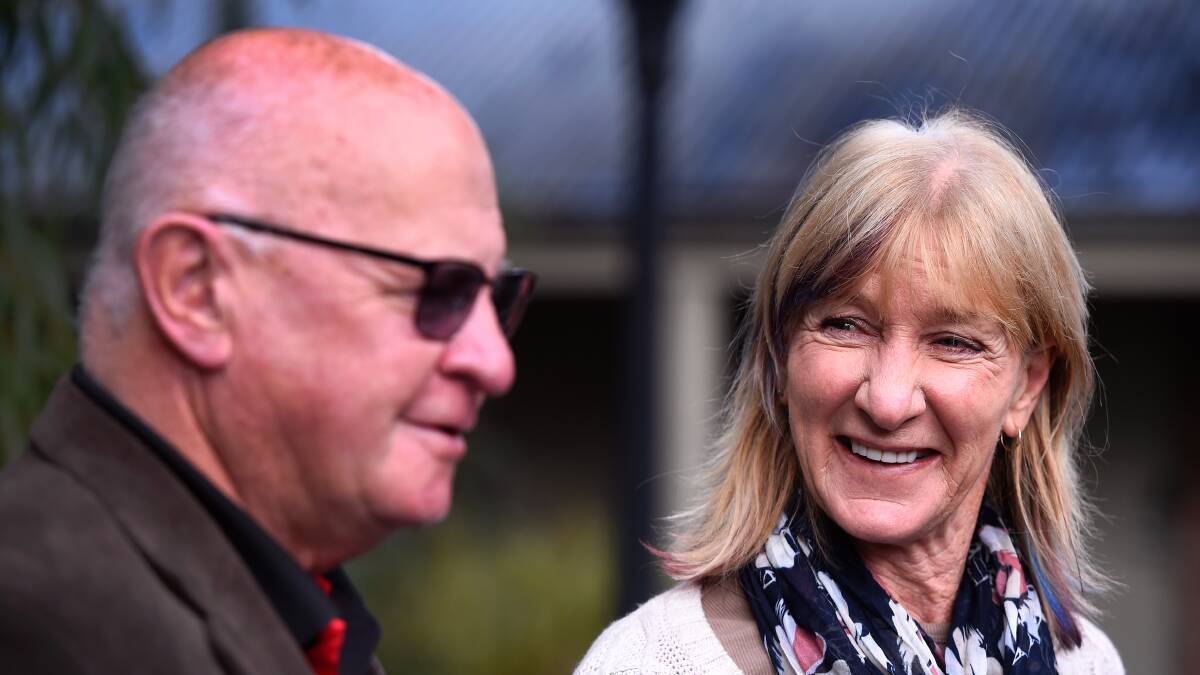 JABBED: Michael and Dianne Pigott are all smiles after receiving their first COVID-19 vaccination in what they say is a key step to get back to normal, including travel.
Picture: Adam Trafford