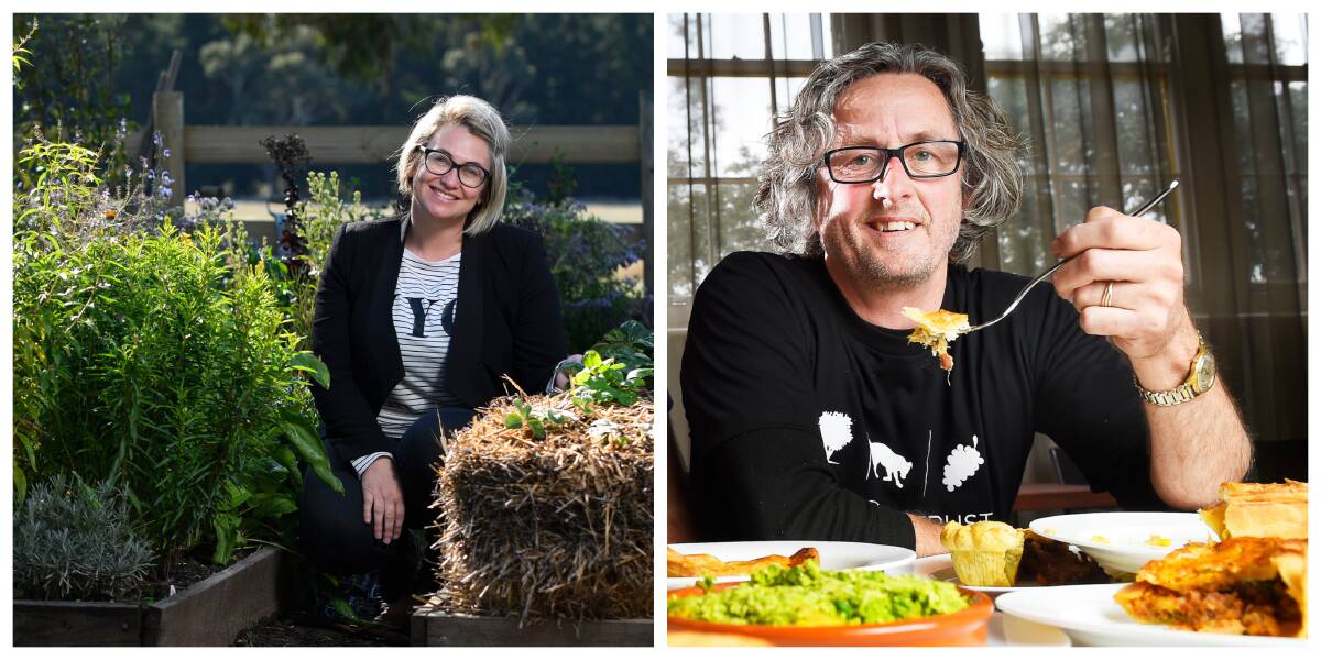 SHARING: Ballarat's green queen Bec Djordjevic (top) and iconic chef Peter Ford (bottom) are set to publicly share a big mistake as part of a global movement in stuffing up and recovering.