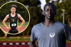 Ballarat high jumper Yual Reath has a chance to climb closer to his Olympic dream at Sydney Track Classic on March 23 and (inset) Cooper Sherman will be contesting the men's 400 metres. Pictures by Adam Trafford
