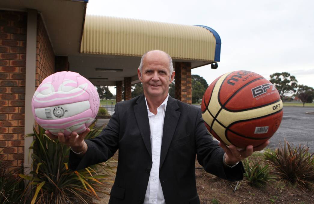 BALANCE: Peter Eddy said the new stadium from the outset, as here in 2012, was just as much about showcasing netball as it was basketball. Picture: Adam Trafford