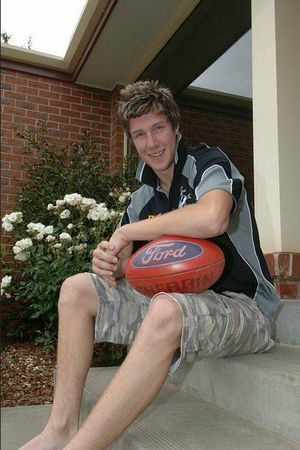 REBEL DREAM: James Frawley, on AFL Draft day in 2006, went on to become an all-Australian and Hawthorn premiership player. He was part of a bumper crop with Nathan and Mitch Brown, Shaun Grigg, Matt Tyler and Tim Houlihan.