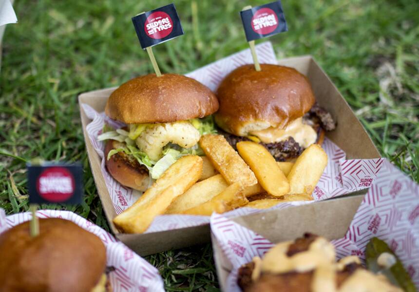 DOUBLE DELIGHT: A Sliders on Tyres for he Big Burger Biannual, which will be in Ballarat from Thursday to Sunday, 11am-9pm. Picture: @burgersofmelbourne.