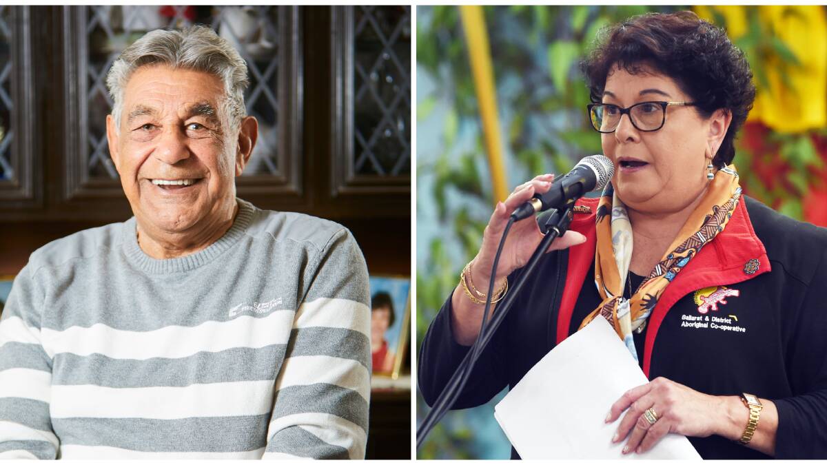 SPEAKING UP: Aboriginal elder Ted Lovett and Ballarat and District Health Co-operative chief Karen Heap join the state's Aboriginal Honour Roll for their passionate work towards equality and justice. 