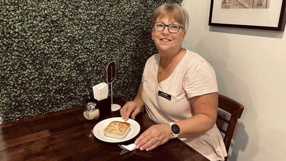 Homeground Cafe's Leanne Whitty enjoys a quiche at lunchtime, a dish now fit for the new King. Picture by Melanie Whelan