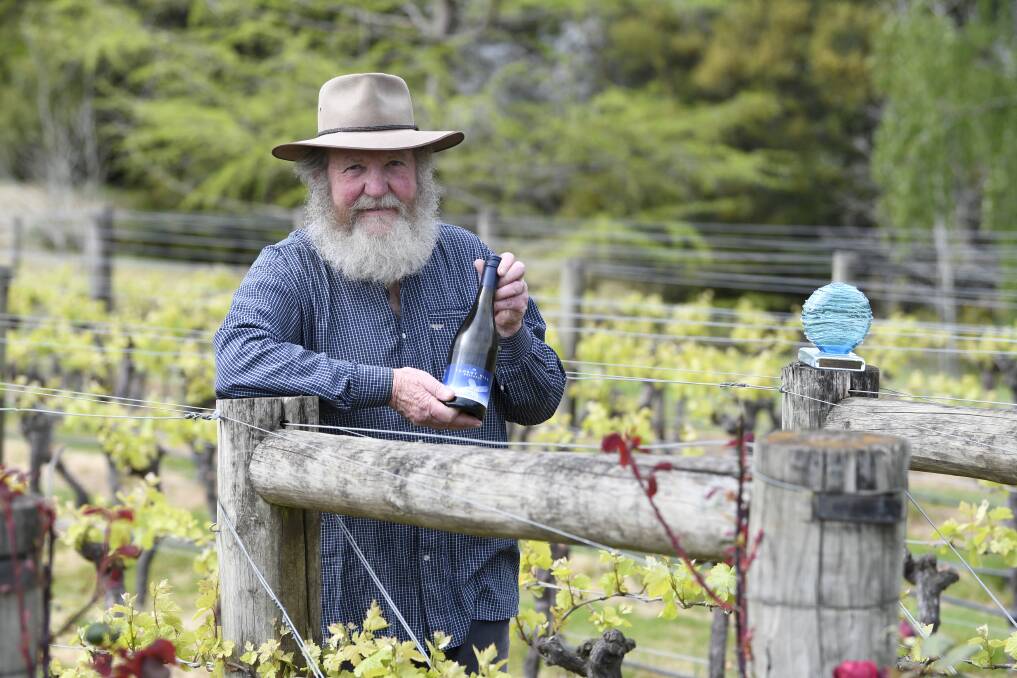 QUALITY: Tomboy Hill's Ian Watson says this has been one of the toughest for small wine producers for selling product, but a good one for growing. Picture: Lachlan Bence