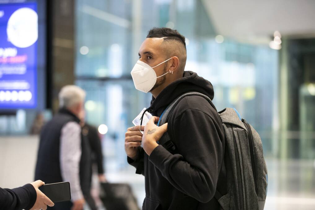 REFRESH: Nick Kyrgios says he is ready to get out there and have a go as he departs Canberra on Wednesday, bound for Wimbledon. Picture: Keegan Carroll