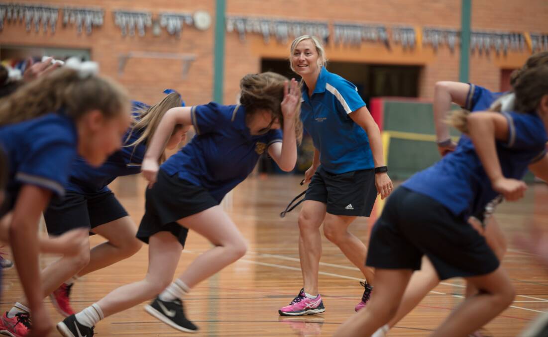 MOVE: Loreto teacher Kate Landry wants students to learn being active is more than a physical education class. Picture: Loreto College Ballarat