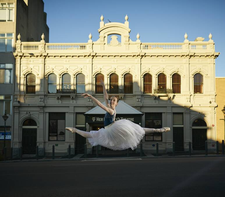 Ballet Dancer Alexandra Moore at Her Majesty's Theatre, Ballarat. Picture: Luka Kauzlaric