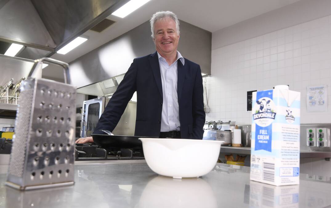GOOD START: Ballarat High School principal Gary Palmer looks forward to properly launching the breakfast program for students when class is back in next term. Picture: Lachlan Bence