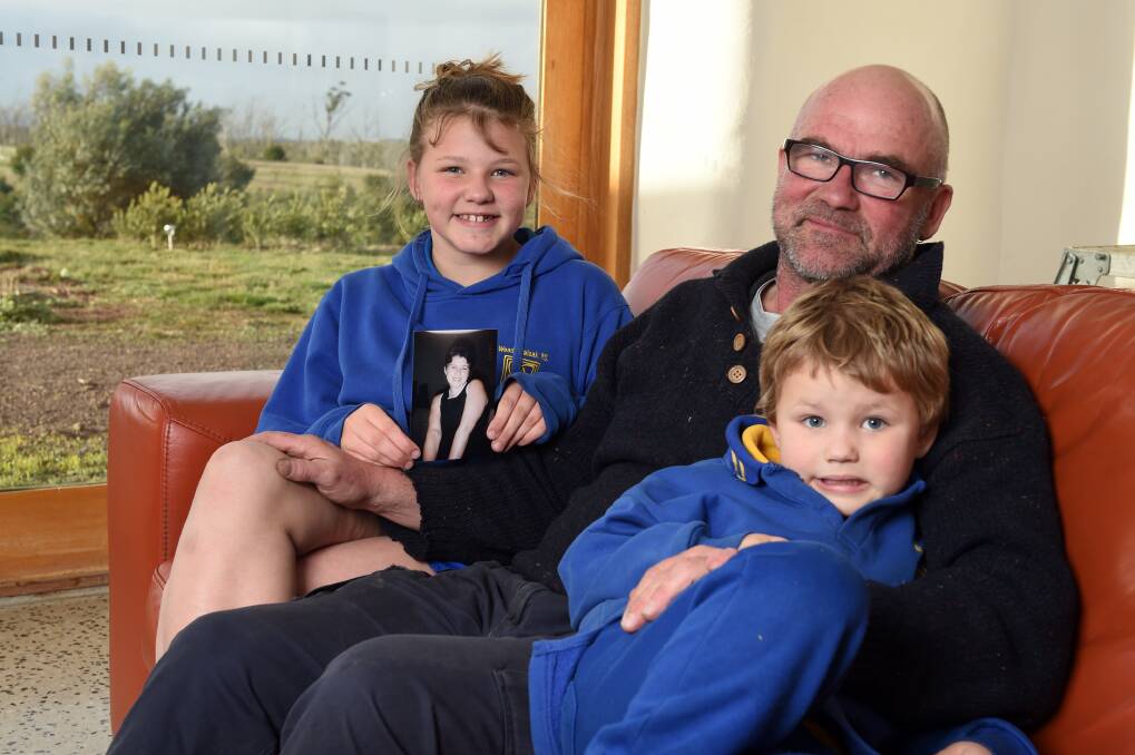 TALK: Matt Thain, Rosie (age 11) and Oliver (six), encourage families to talk about organ donation. They are proud of the gift their wife and mum Sally made. Picture: Kate Healy