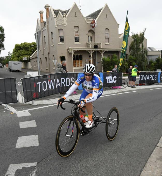 ACTION: Decorated para-cyclist Carol Cooke, one of the key drivers to get para-cycling in Buninyong, will be one to watch in Tokyo as she continues to defy stereotypes. Picture: Lachlan Bence