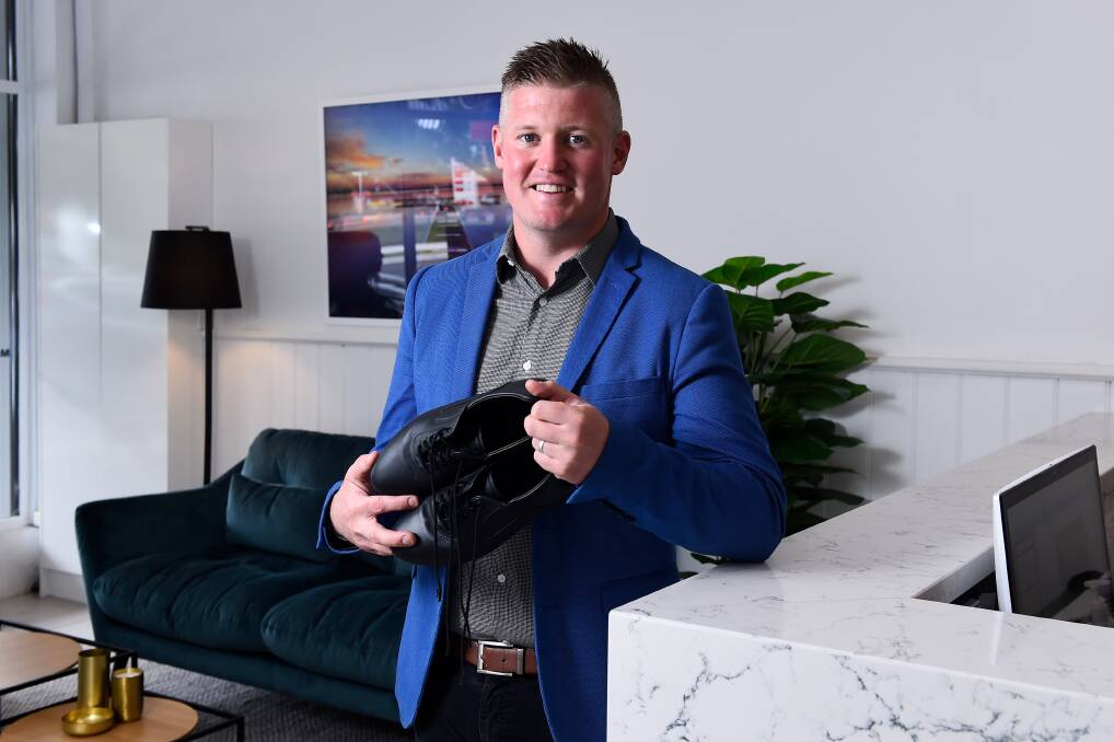 STEPPING UP: McGrath Ballarat co-principal Daniel Nestor has his dancing shoes ready to Rumba for charity in Dancing With Our Stars. Picture: Adam Trafford