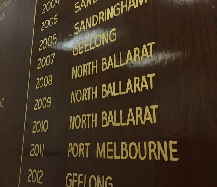 North Ballarat Roosters' three-peat will remain a club highlight.