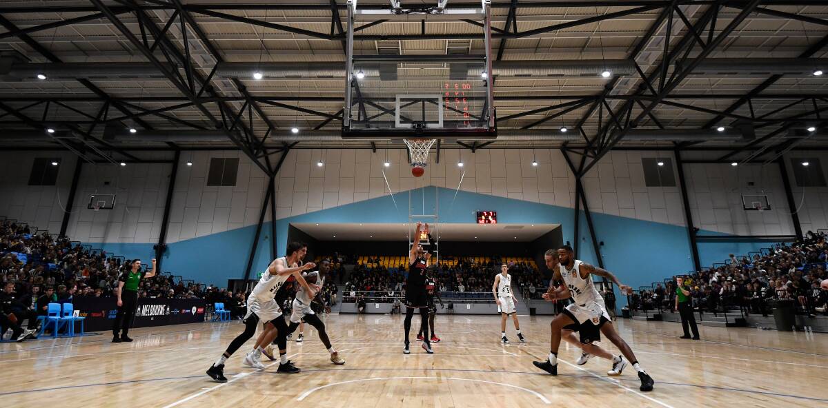 VIEW: Our new indoor stadium is already starting to deliver on tapping into access for more elite sport, like an NBL pre-season game in September. Picture: Adam Trafford