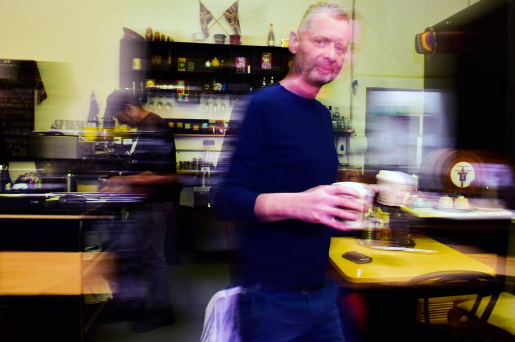 Buzzing for a coffee, Scott Graham. Picture: Brendan McCarthy