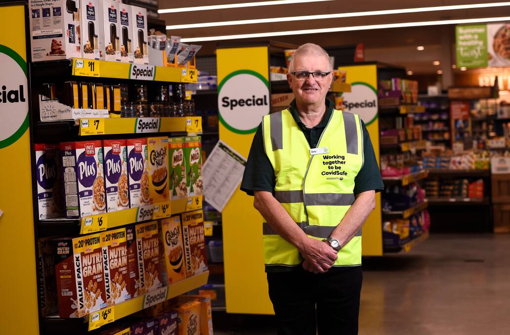 SPECIAL: Well-known Woolworths worker Gary Osbourne will mark 50 years with the supermarket giant this week. He has seen a lot of change go full circle in his time in the aisles. Picture: Adam Trafford