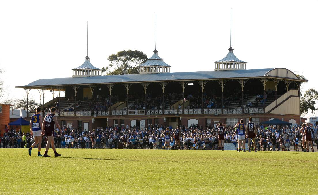 SCENARIO: Ballarat football does not have the luxury of cardboard cut-outs or canned cheers. This is likely not a sight at City Oval for awhile but there has to be other ways.