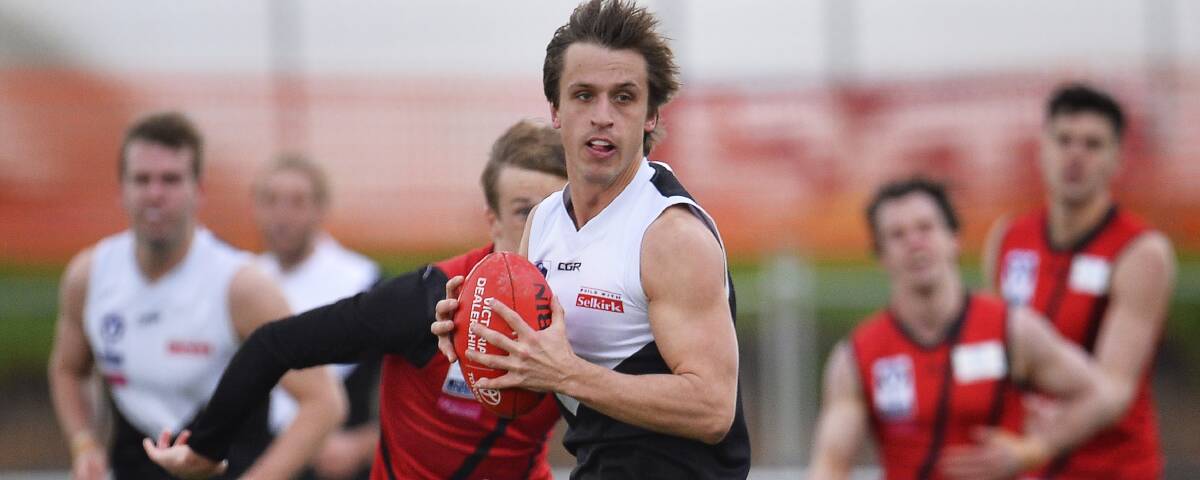 SET THE TONE: Defender Oli Tate's mid-season return to the Roosters injected a wealth of state league experience into the VFL's youngest list. Picture: Dylan Burns