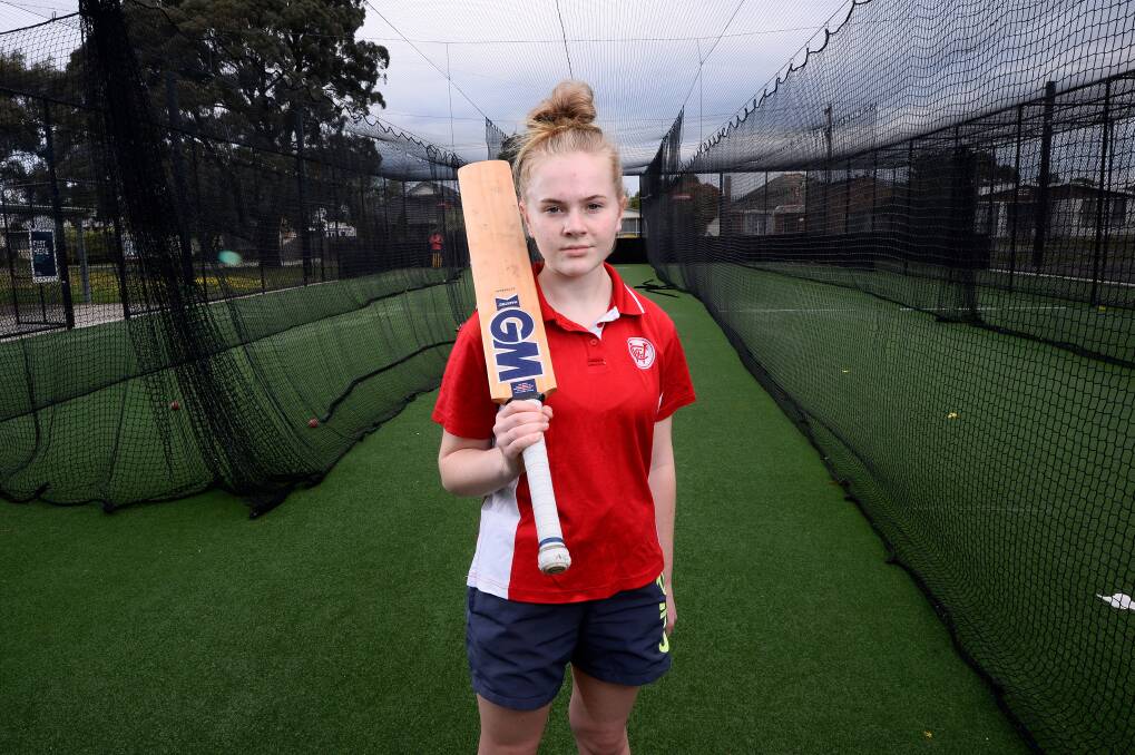 ACTION-READY: Wendouree's Grace Argall gets back in the nets for the Red Caps with female players a key part of club ranks. Picture: Adam Trafford 