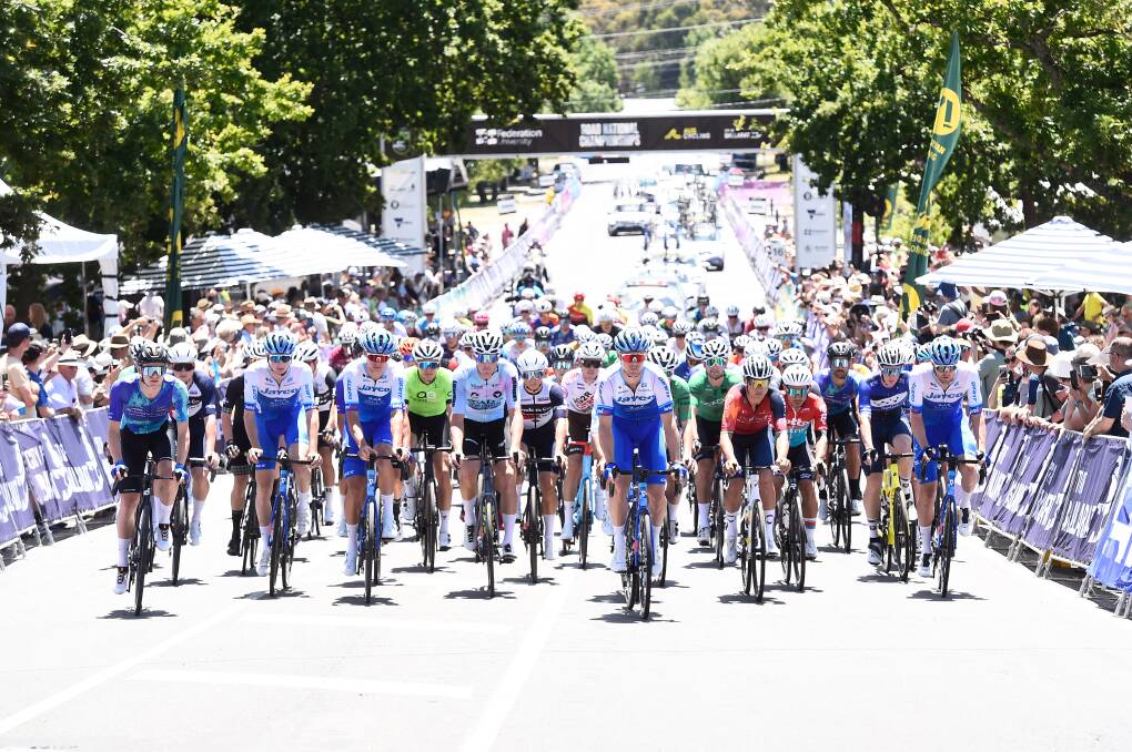 AusCycling elite men's road race is off and racing but all along the course are ways for community to get involved in the festival, not just the sport. Picture by Adam Trafford
