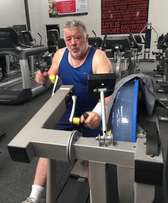 WORK OUT: Retiree Graham Bright says a morning gym session needs to be habit and, in turn, he feels better and more productive for the rest of the day.