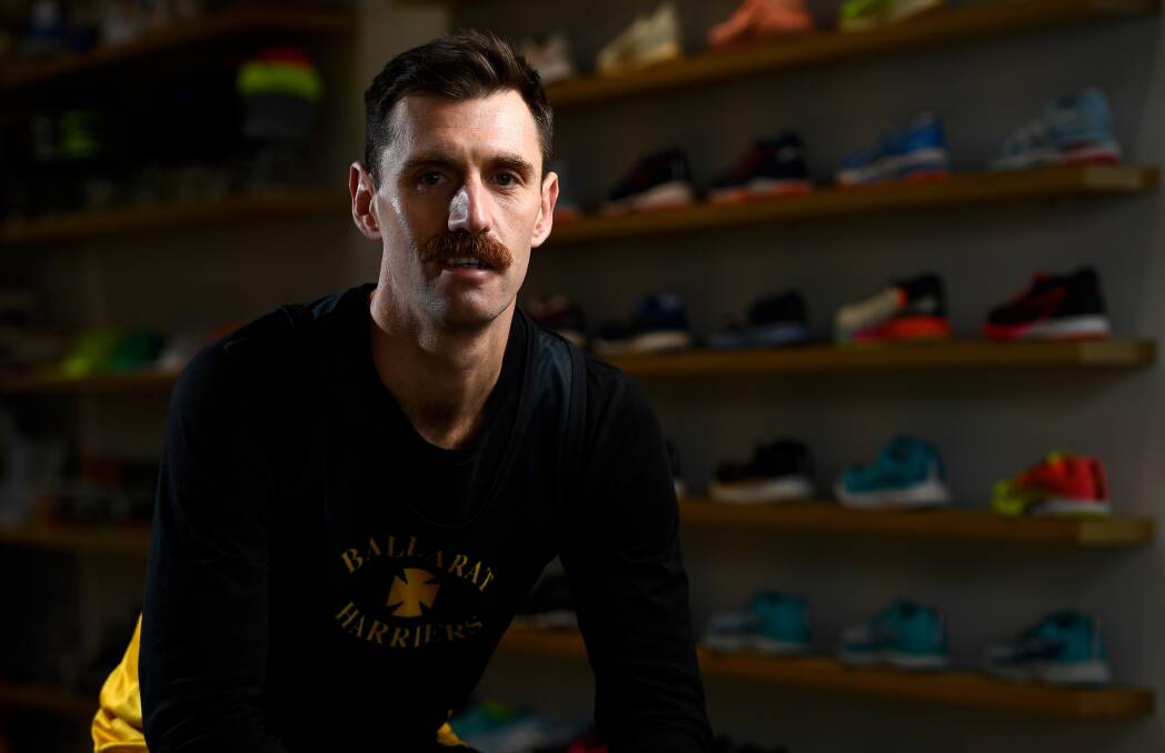 READY: Ballarat Harrier Julian Spence has an epic world championship marathon ahead of him this weekend in Doha. The effort is great inspiration to get moving. Picture: Adam Trafford