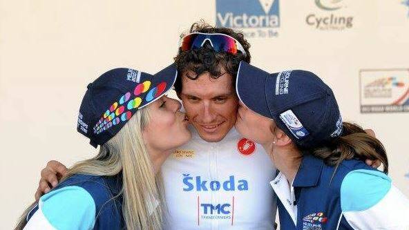 Italian captain Filippo Pozzato claims victory in the World Cycling Classic Ballarat, a prelude to the 2010 road world cycling championships in Geelong.