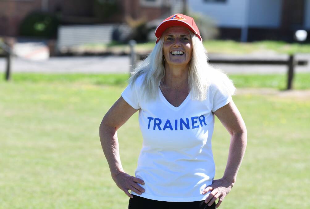 MOTIVATOR: Ballarat personal trainer Dianne Boult leads a free Live Life Get Active Program fitness program in Mount Pleasant. Picture: Lachlan Bence