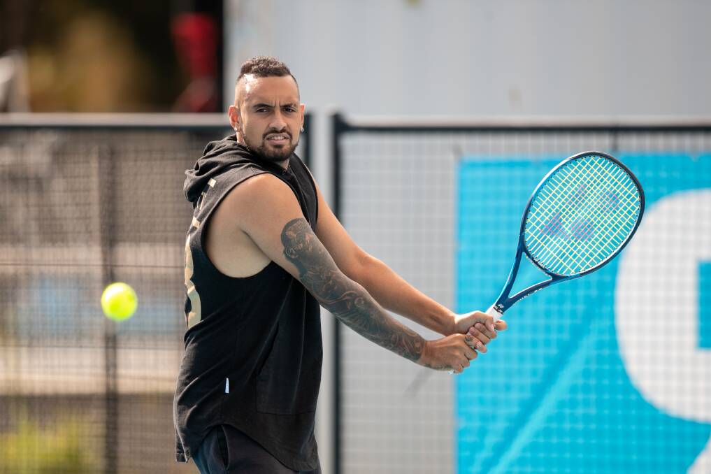 READY: Nick Kyrgios says his time at home in Canberra has made him the happiest he has been in his tennis career. Now we get a chance to see this in Wimbledon this week. PICTURE: Keegan Carroll