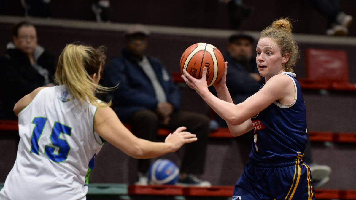 POTENTIAL: A basketball high-performance training hub could offer players like Rush youth league's Amelia Jarvis prepare at a higher level in Ballarat. Picture: Kate Healy