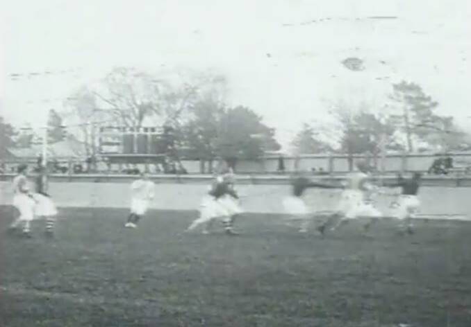 FLASHBACK: Ballarat Swans release some of the oldest surviving footage of Australian Rules, showing the club in action against Geelong in 1911. Picture: courtesy of Ballarat Football Netball Club